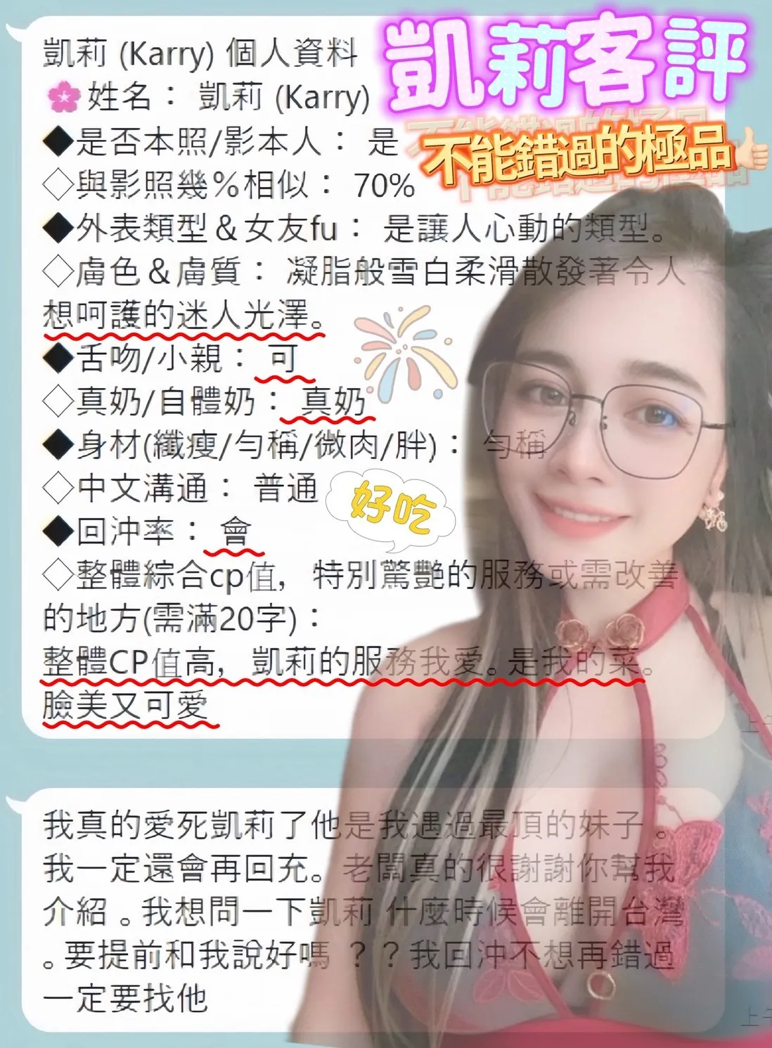 凱莉客評
