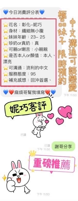 妮巧客人評論