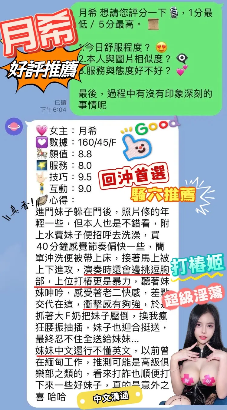 月希客評4