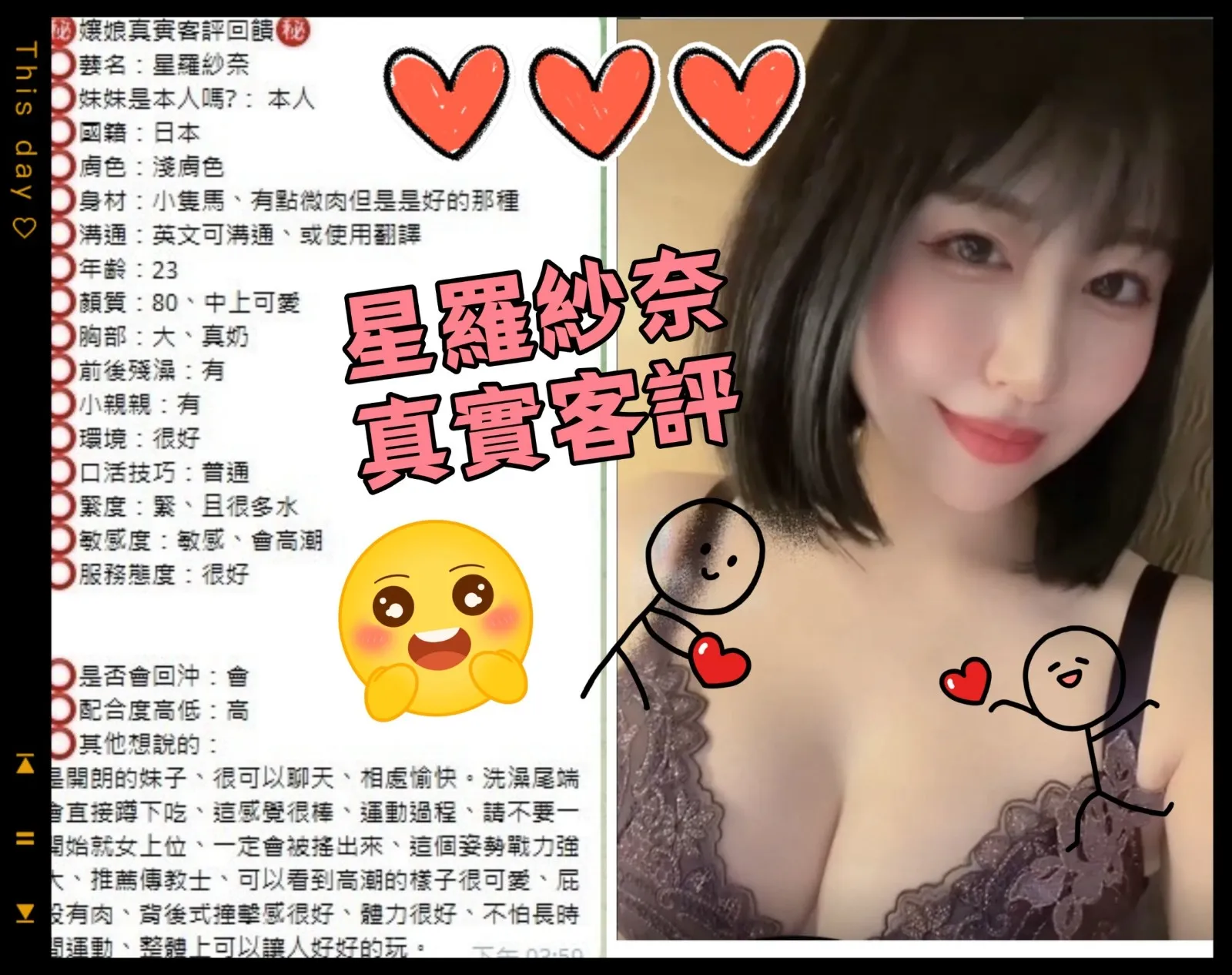 星羅紗奈評價2